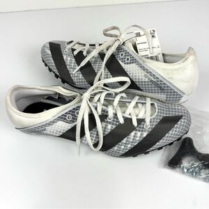 Adidas Sprintstar Track & Field Spike Shoes GX6685 Gray White Black Men's 10.5